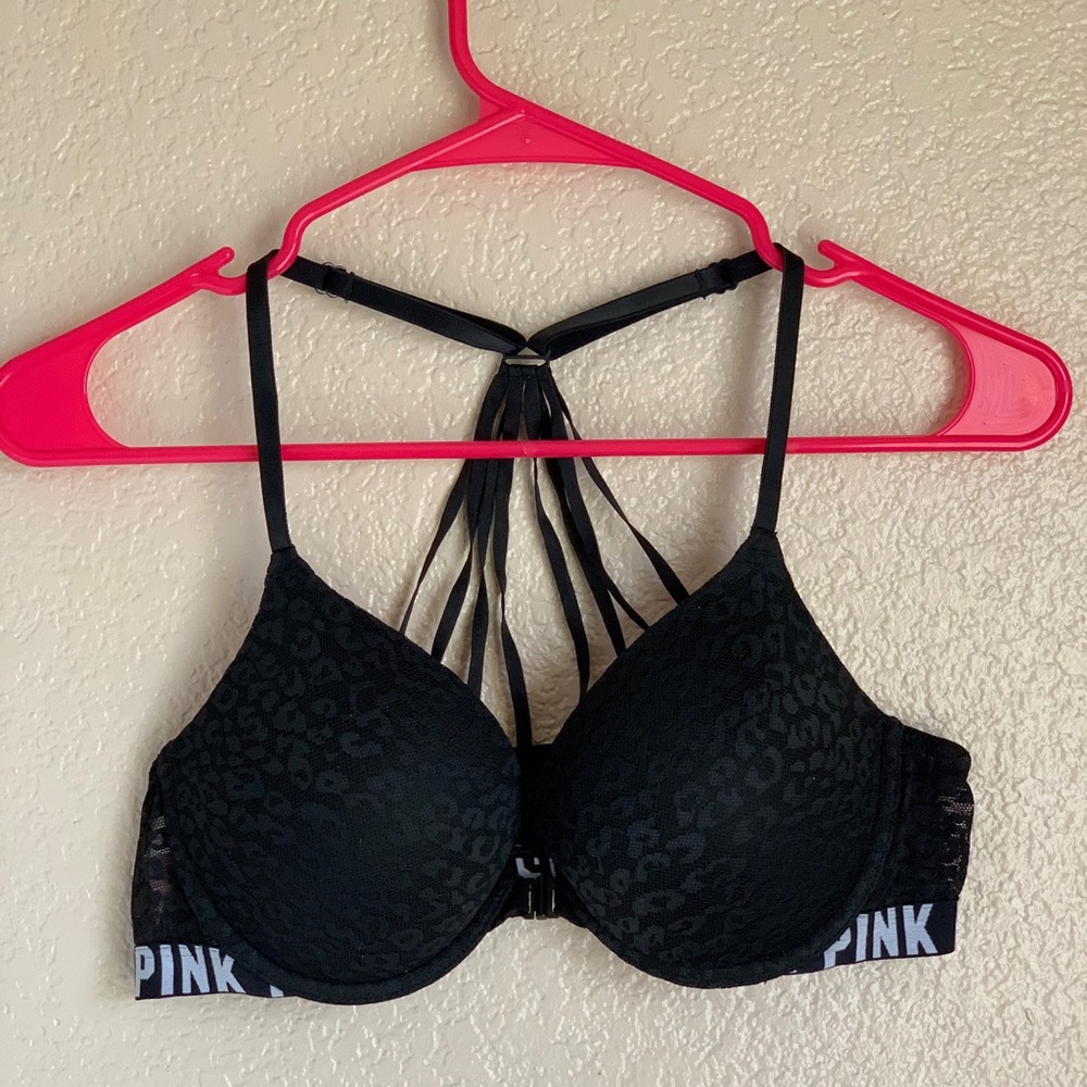 PINK VS front closure push-up bra